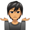 Person Shrugging - Medium emoji on Emojidex